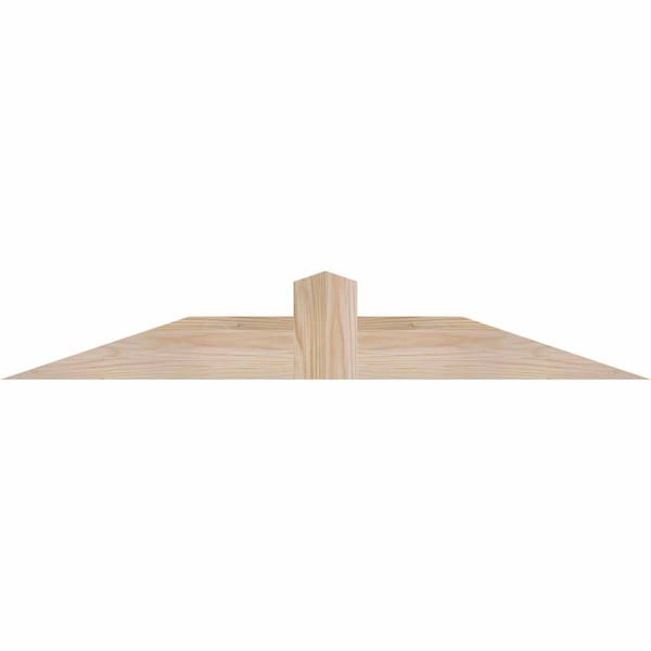 Ekena Millwork Portland Smooth Timber Gable Bracket, Douglas Fir, 36"W x 6"H x 1 1/2"D x 3 1/2"F, 4/12 Pitch GBW036X06X0204POR00SDF - main